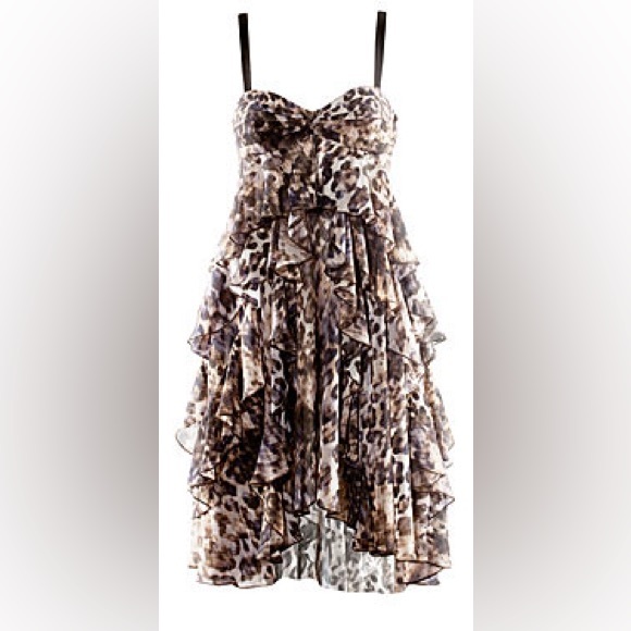 Stunning H&M Leopard Print Tiered Ruffle Mini ✨ - Picture 2 of 7